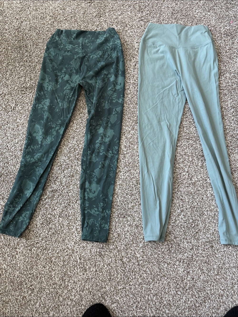 BuffBunny Kids Leggings - Forest Floral & Light Teal